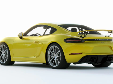 Porsche 718 Cayman GT4 2020 3D Model