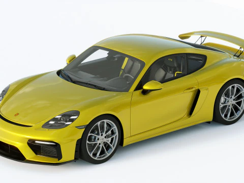 Porsche 718 Cayman GT4 2020 3D Model