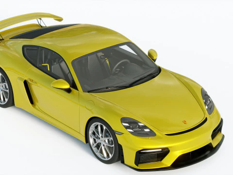 Porsche 718 Cayman GT4 2020 3D Model