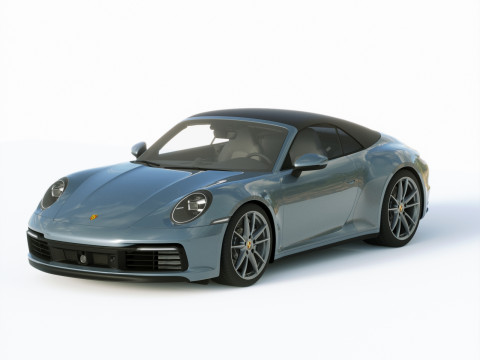 Porsche 911 Carrera 4S Cabrio 2019 3D Model
