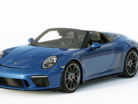 Porsche 911 Speedster 2019 Heritage 3D Model
