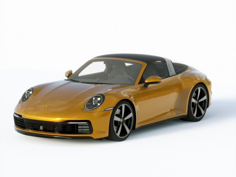 Porsche 911 Targa 4 2021 3D Model