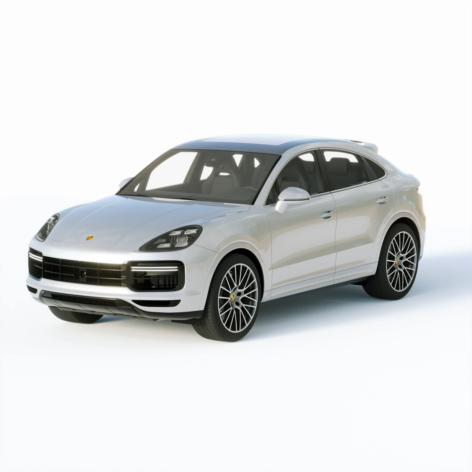 Porsche Cayenne Turbo Coupe 2020 3D Model .c4d .max .obj .3ds .fbx .stl .blend 