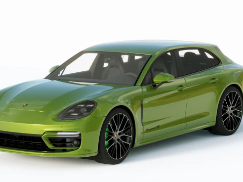 Porsche Panamera 4 E Hybrid Sport Turismo 2021 3D Model