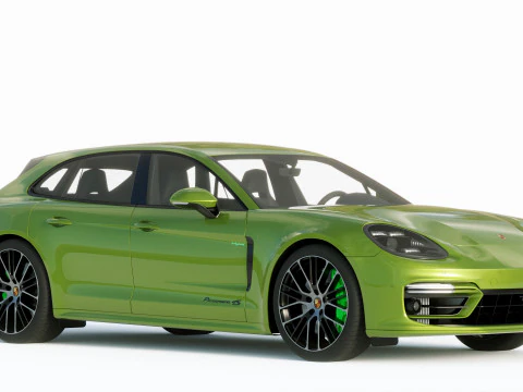 Porsche Panamera 4 E Hybrid Sport Turismo 2021 3D Model