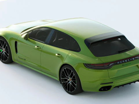 Porsche Panamera 4 E Hybrid Sport Turismo 2021 3D Model