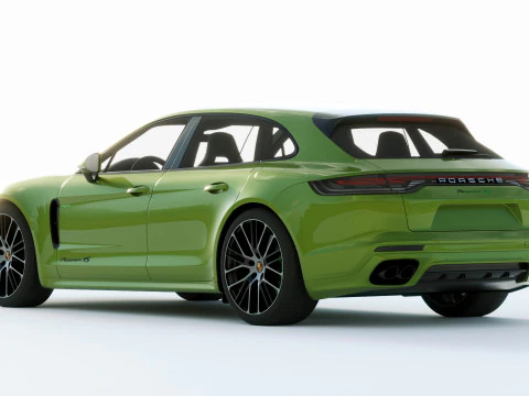 Porsche Panamera 4 E Hybrid Sport Turismo 2021 3D Model