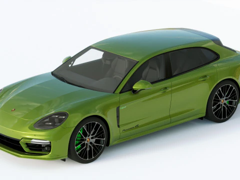 Porsche Panamera 4 E Hybrid Sport Turismo 2021 3D Model
