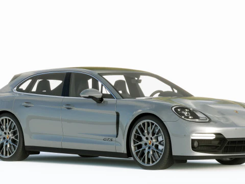 Porsche Panamera GTS Sport Turismo 2019 3D Model