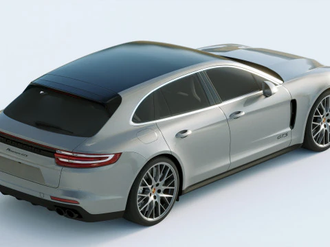 Porsche Panamera GTS Sport Turismo 2019 3D Model