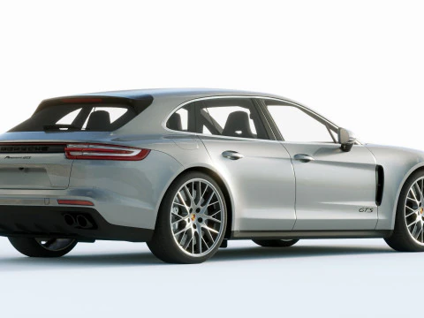 Porsche Panamera GTS Sport Turismo 2019 3D Model
