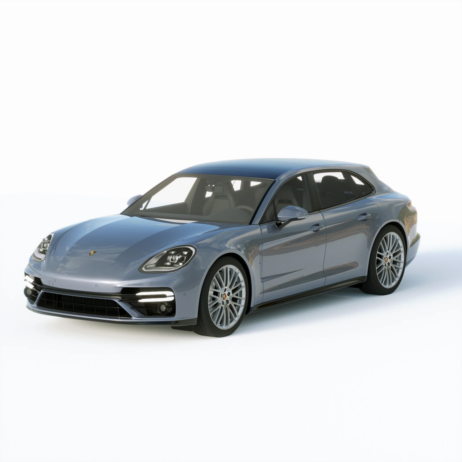 Porsche Panamera Turbo S Sport Turismo 2021 3D Model .c4d .max .obj .3ds .fbx .stl .blend 
