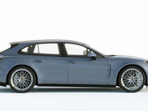Porsche Panamera Turbo S Sport Turismo 2021 3D Model