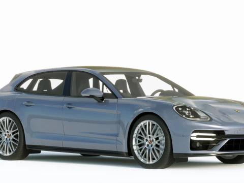 Porsche Panamera Turbo S Sport Turismo 2021 3D Model