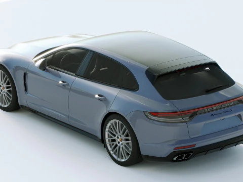 Porsche Panamera Turbo S Sport Turismo 2021 3D Model