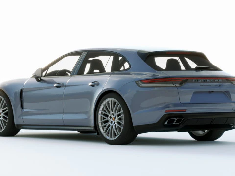 Porsche Panamera Turbo S Sport Turismo 2021 3D Model