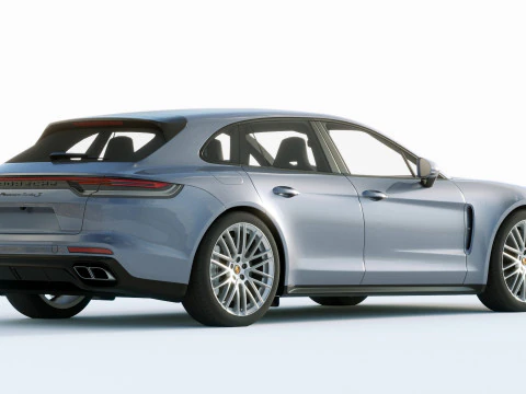 Porsche Panamera Turbo S Sport Turismo 2021 3D Model