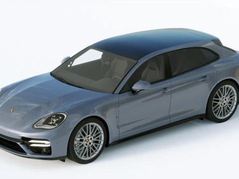 Porsche Panamera Turbo S Sport Turismo 2021 3D Model