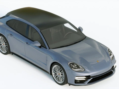 Porsche Panamera Turbo S Sport Turismo 2021 3D Model
