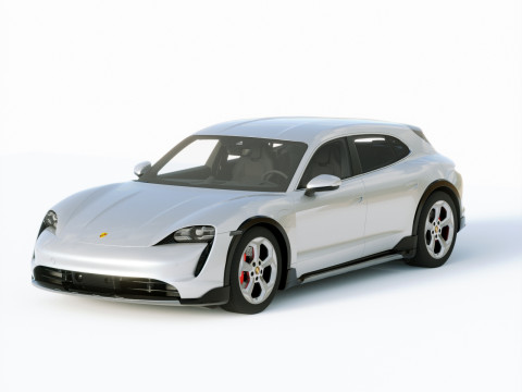 Porsche Taycan 4S Cross Turismo 2021 3D Model