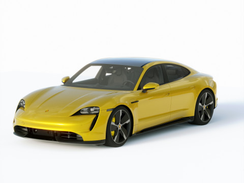 Porsche Taycan Turbo S 2020 3D Model