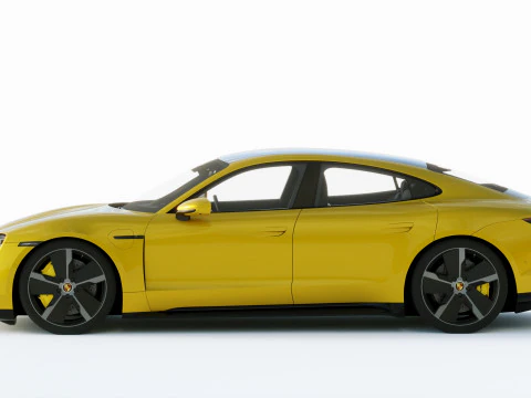 Porsche Taycan Turbo S 2020 3D Model