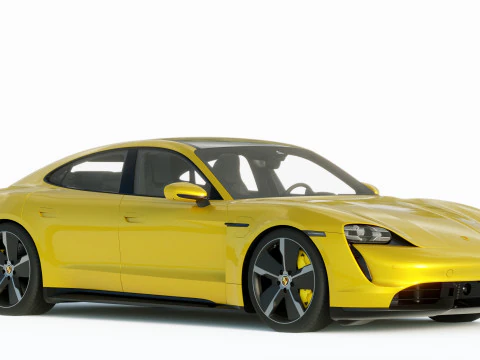Porsche Taycan Turbo S 2020 3D Model