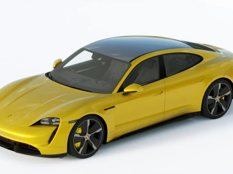 Porsche Taycan Turbo S 2020 3D Model