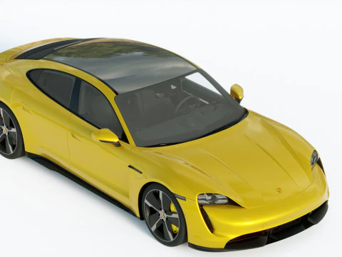 Porsche Taycan Turbo S 2020 3D Model
