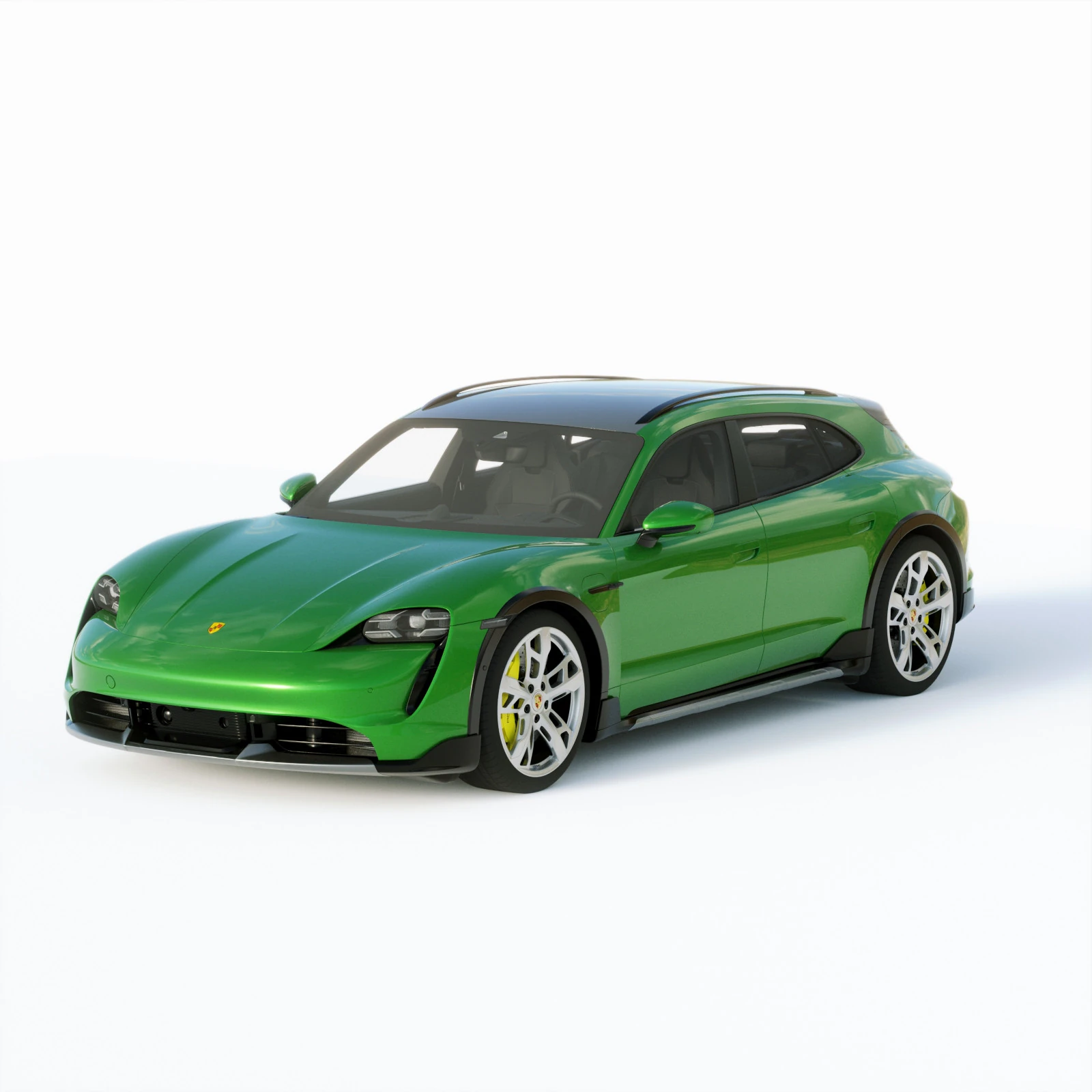 Porsche Taycan Turbo S Cross Turismo 2021 3D Model .c4d .max .obj .3ds .fbx .stl .blend 