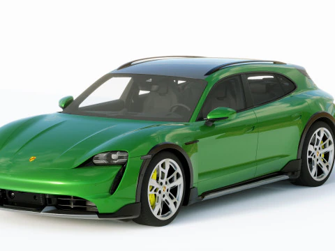 Porsche Taycan Turbo S Cross Turismo 2021 3D Model