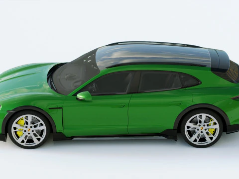 Porsche Taycan Turbo S Cross Turismo 2021 3D Model