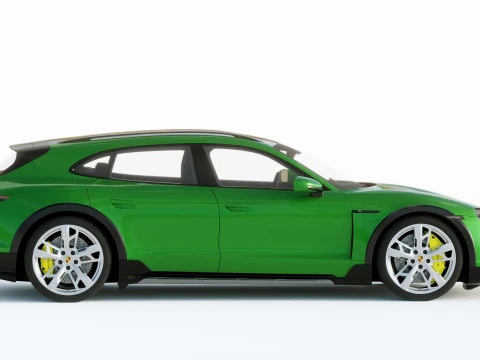 Porsche Taycan Turbo S Cross Turismo 2021 3D Model