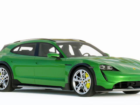 Porsche Taycan Turbo S Cross Turismo 2021 3D Model