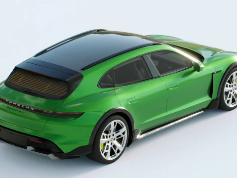 Porsche Taycan Turbo S Cross Turismo 2021 3D Model