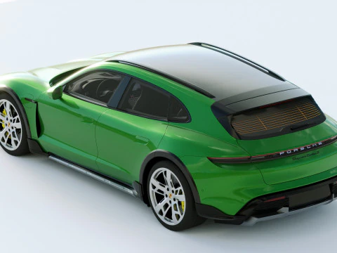 Porsche Taycan Turbo S Cross Turismo 2021 3D Model
