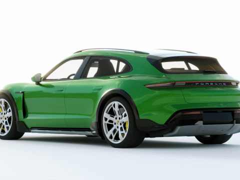 Porsche Taycan Turbo S Cross Turismo 2021 3D Model