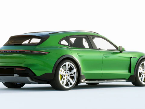 Porsche Taycan Turbo S Cross Turismo 2021 3D Model