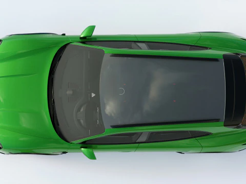 Porsche Taycan Turbo S Cross Turismo 2021 3D Model