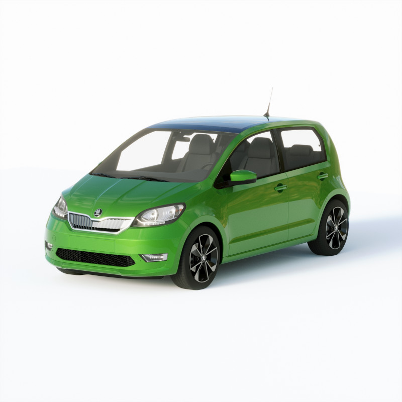 Skoda Citigo IV 2020 3D Model .c4d .max .obj .3ds .fbx .stl .blend 