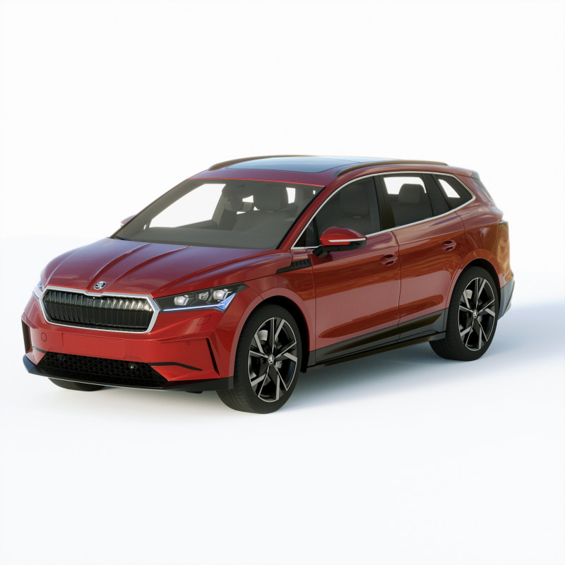 Skoda Enyaq 2021 3D Model .c4d .max .obj .3ds .fbx .stl .blend 