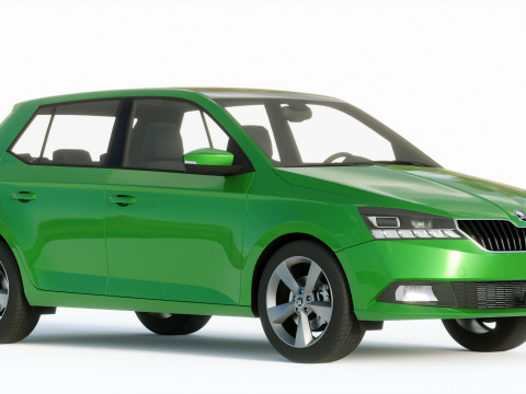 Skoda Fabia 2019 3D Model