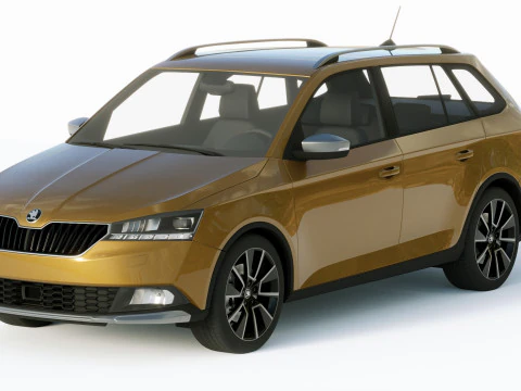 Skoda Fabia Scoutline 2019 3D Model