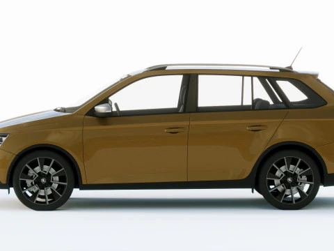 Skoda Fabia Scoutline 2019 3D Model