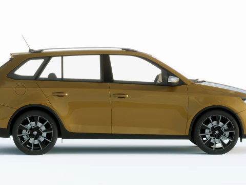 Skoda Fabia Scoutline 2019 3D Model