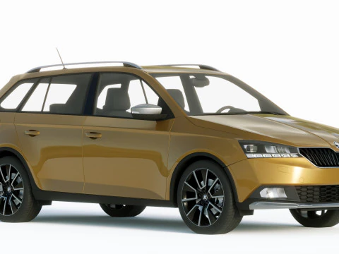 Skoda Fabia Scoutline 2019 3D Model