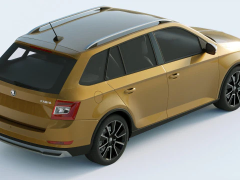 Skoda Fabia Scoutline 2019 3D Model