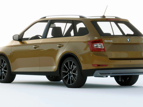 Skoda Fabia Scoutline 2019 3D Model