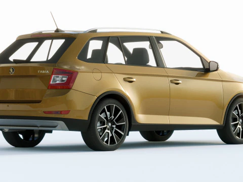 Skoda Fabia Scoutline 2019 3D Model