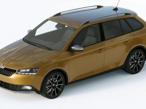 Skoda Fabia Scoutline 2019 3D Model